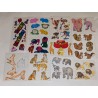 11x Sandylion ZDesign Great7 BSB Sticker Set BIG MAXI Prisma Holo Pearly Mylar Tiere Arche 80er 90er