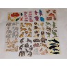 12x ZDesign Great7 BSB Sticker Set BIG MAXI Fuzzy Filz Stoff Tiere Affen Tiger Wal 80er 90er