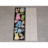 SANDYLION MAXI BIG Stickerabschnitt Klamotten Shopping dress up Kromekote Activity 90er