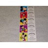 5 x SANDYLION MAXI BIG Stickerabschnitt Disney Mickey Micky Kromekote Activity 90er