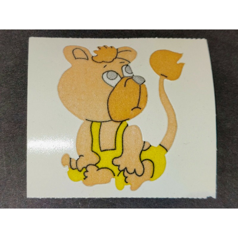 STICKERMAGIC MAXI BIG Stickerabschnitt Fuzzy Stoff Hund Welpe 90er