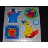 SANDYLION Stickerabschnitt Kromekote Papier Sesamstraße X-Mas 80er 90er