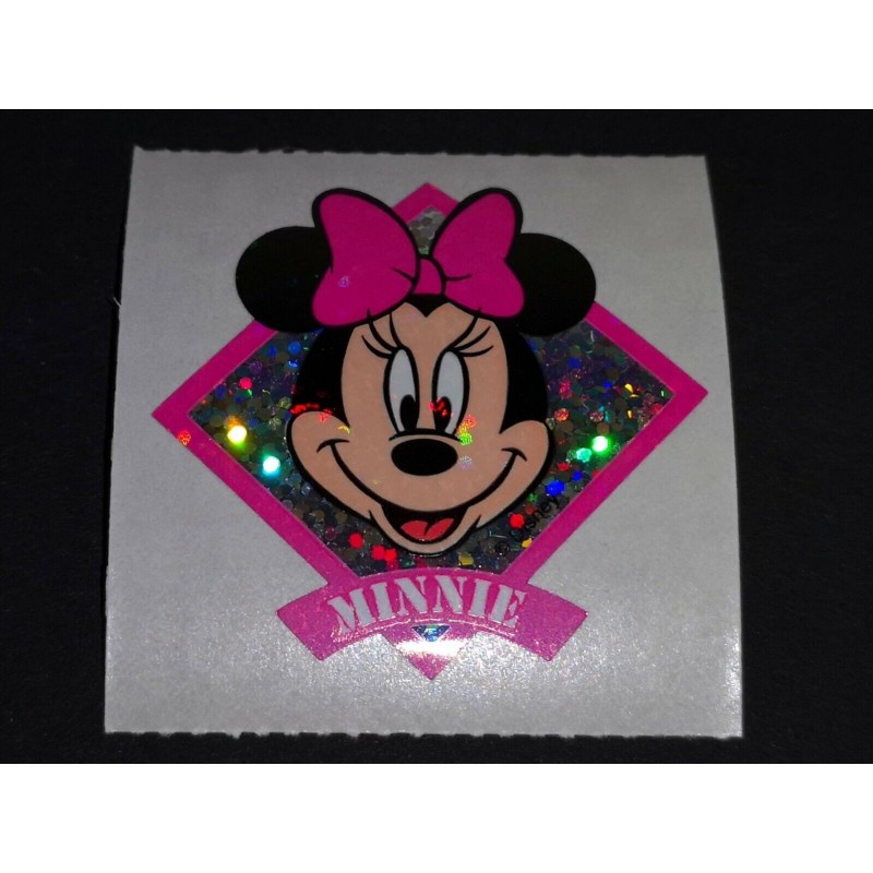 SANDYLION Stickerabschnitt Prismatic Prisma Disney Minnie Maus Face 80er 90er