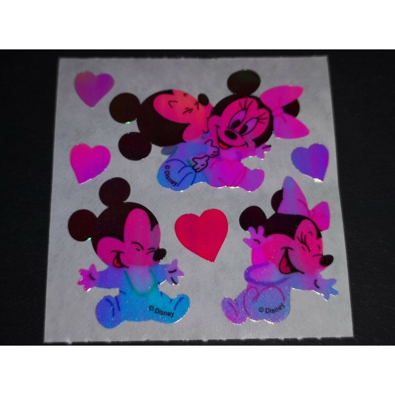 SANDYLION Stickerabschnitt Pearly Glanz MOP Disney Babies Mickey Minnie 80er 90er