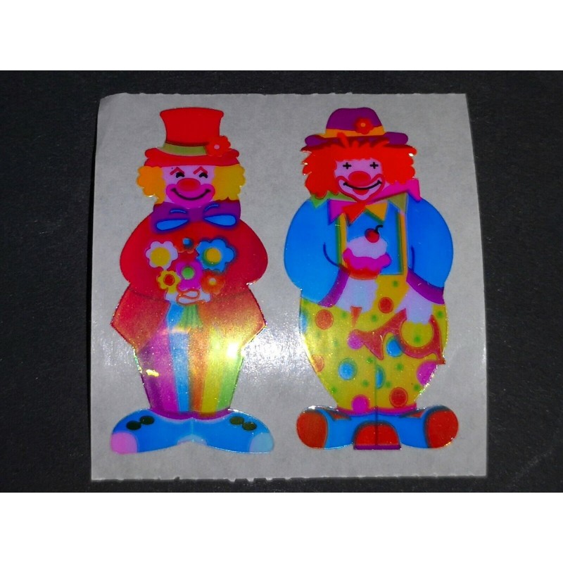 SANDYLION Stickerabschnitt Pearly Glanz MOP Clowns Sticker 80er 90er