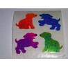 SANDYLION Stickerabschnitt Pearly Glanz MOP Dalmatiner Hunde Sticker 80er 90er