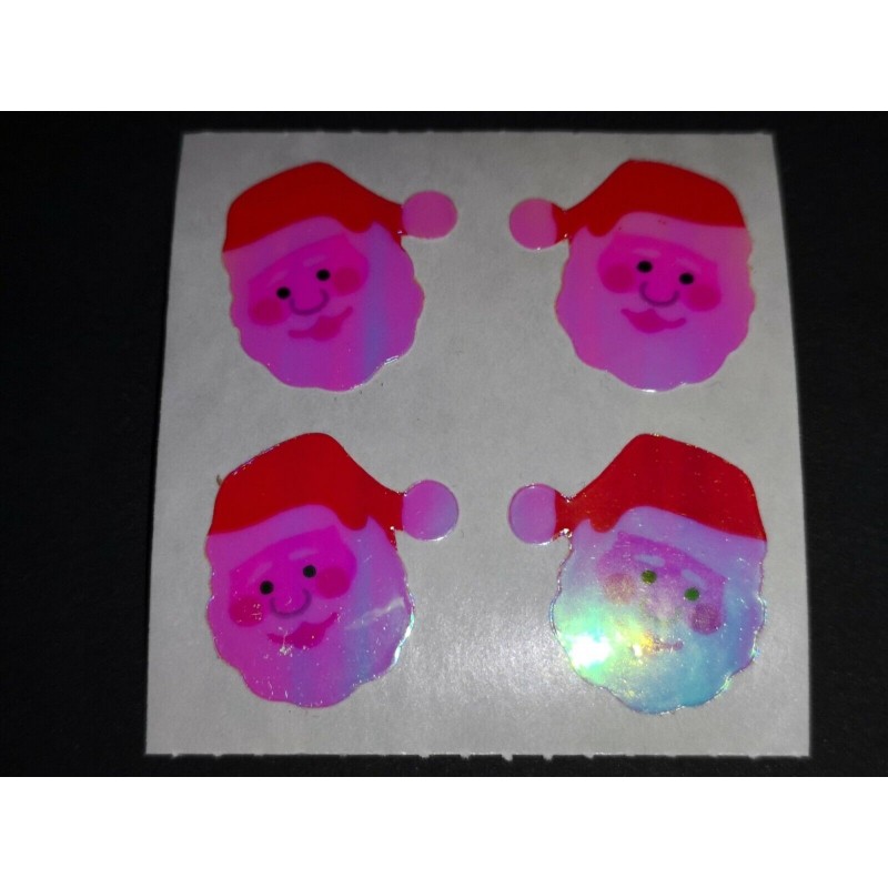 SANDYLION Stickerabschnitt Pearly Glanz MOP Santa Claus Weihnachtsmann X-Mas Sticker 80er 90er